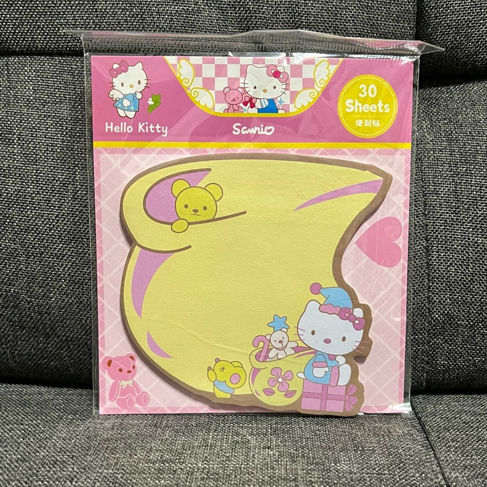 Hello Kitty Sticky Note Pad Kawaii Sanrio Stationary